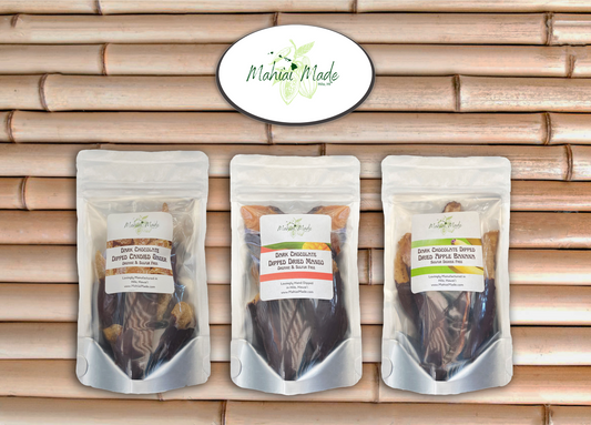 70% Dark - Dried Fruit Dipped in Hawaiian Chocolate - Mahi'ai Made