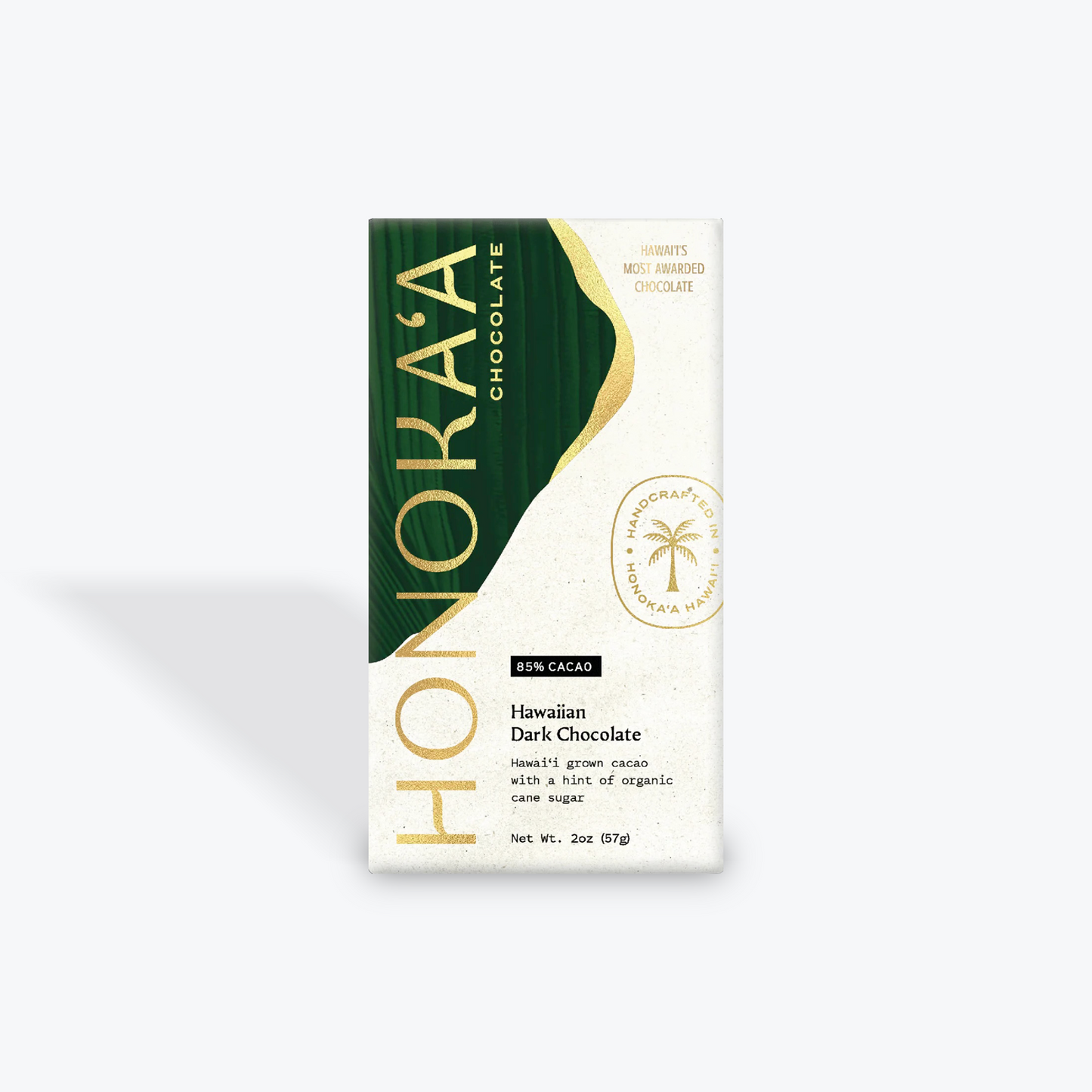 Hawaiian Dark Chocolate - 85% Cacao - Honoka'a Chocolate
