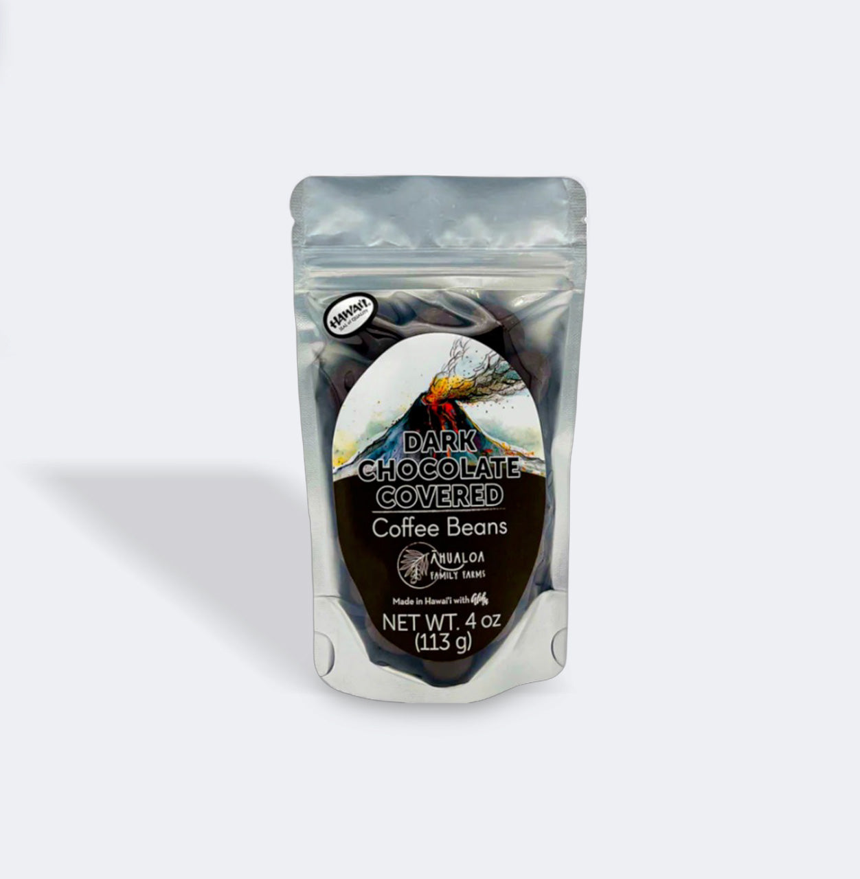 Dark Chocolate Covered Coffee Beans, 4 oz. - Ahualoa Family Farms