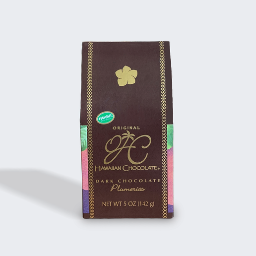 Small Plumerias - Dark Chocolate, 5oz - The Original Hawaiian Chocolate Factory