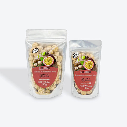Lilikoi - Roasted Macadamia Nuts, 4 oz - Ahualoa Family Farms