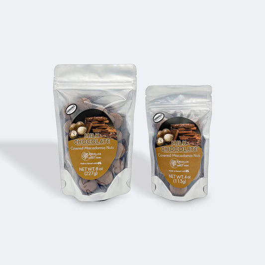Milk Chocolate Covered Macadamia Nuts, 4 oz - Ahualoa Family Farms
