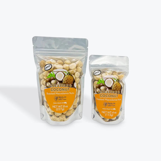 Pineapple & Coconut - Macadamia Nuts, 4 oz - Ahualoa Family Farms