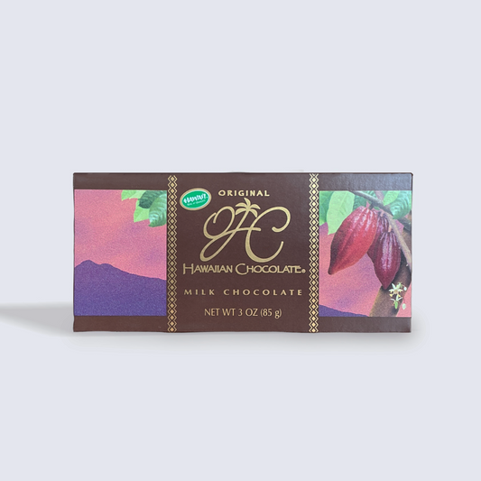 Milk Chocolate Individual Bar, 3oz - Original Hawaiian Chocolate Factory
